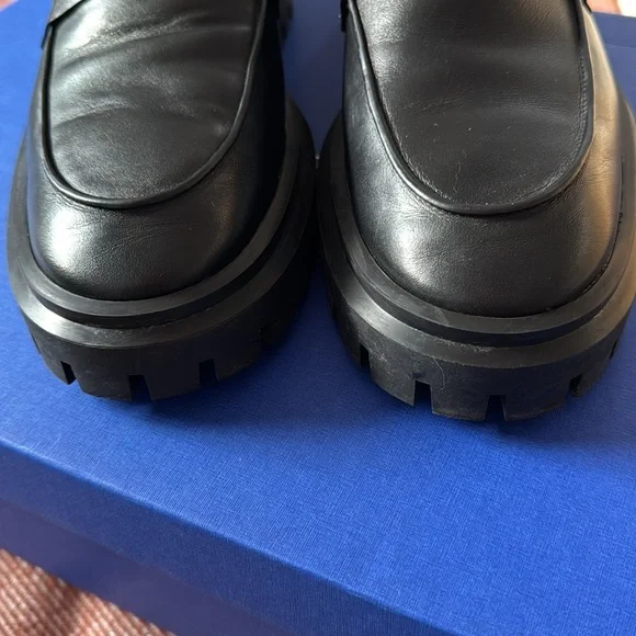 Stuart Weitzman // Ultralug Penny Loafer - Black - Picture 11 of 15